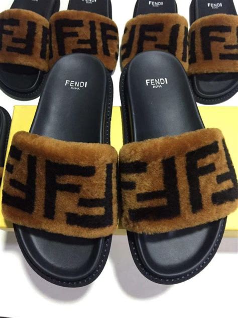 fendi slippers replica|fendi slippers female.